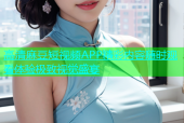 高清麻豆短视频APP精彩内容随时观看体验极致视觉盛宴
